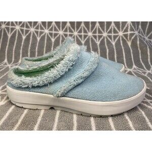 Oofos Oocoozie Women 9.5 Shoe Slippers Mules Comfort Fleece Recovery Slip On